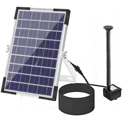 SCORPIO Pompe De Fontaine Solaire 5 W Avec Grand Panneau Solaire 3 Buses Hauteur D'Eau Max. 75 Cm Pour Abreuvoir À Oiseaux, Aquarium, Petit Étang, Décoration De Jardin - Publicité SCORPIO Pompe De Fontaine Solaire 5 W Avec Grand Panneau Solaire 3 Buses Hauteur D'Eau Max. 75 Cm Pour Abreuvoir À Oiseaux, Aquarium, Petit Étang, Décoration De Jardin - Publicité