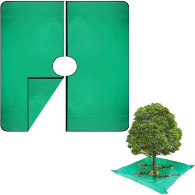 GRASSLIN 1 Bâche D'Élagage 200x200cm, Imperméable Pe, Trou Central 30cm,, Boucles, Jardin Arbustes - Publicité GRASSLIN 1 Bâche D'Élagage 200x200cm, Imperméable Pe, Trou Central 30cm,, Boucles, Jardin Arbustes - Publicité