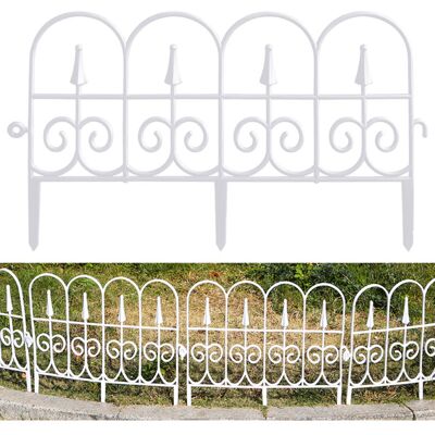 MOXIE Lot De 6 Piquets Décoratifs Pour Clôture De Jardin En Plastique Antirouille, Pour Bordures De Pelouse, Massifs De Fleurs Et Autres Plantes. Aménagement Paysager De Jardin Et Terrasse. Publicité MOXIE Lot De 6 Piquets Décoratifs Pour Clôture De Jardin En Plastique Antirouille, Pour Bordures De Pelouse, Massifs De Fleurs Et Autres Plantes. Aménagement Paysager De Jardin Et Terrasse. Publicité
