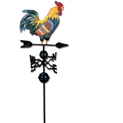 Scotch Métal Girouette Coq Forme Girouette Jardin Clôtures Pieu Cour Toits Girouette Décor Coloré Ornement - Publicité Scotch Métal Girouette Coq Forme Girouette Jardin Clôtures Pieu Cour Toits Girouette Décor Coloré Ornement - Publicité