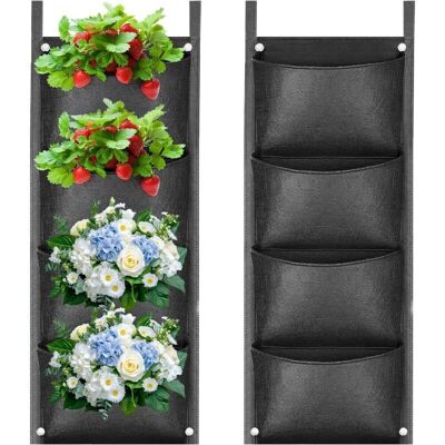 OEM Sac À Plantes Mural, 4 Poches Sacs De Plantation Murale, Sac De Plantation Vertical, Sacs De Plantation, Poche Mur Vegetal, Jardin Vertical Exterieur Pour Balcon, Extérieur, Jardin, Cour - Publicité OEM Sac À Plantes Mural, 4 Poches Sacs De Plantation Murale, Sac De Plantation Vertical, Sacs De Plantation, Poche Mur Vegetal, Jardin Vertical Exterieur Pour Balcon, Extérieur, Jardin, Cour - Publicité