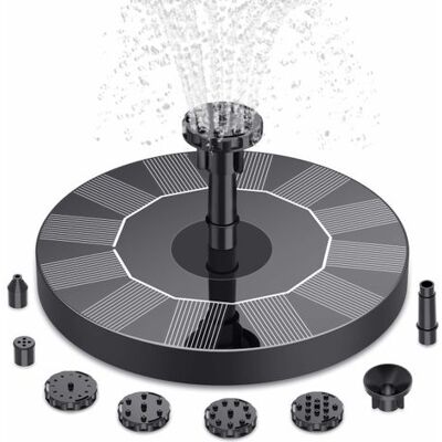 Zanussi 1pcs Pompe De Fontaine Solaire, Fontaine D'Eau À Énergie Solaire Avec 6 Buses, Pompe De Bassin Solaire Flottante Pour Bain D'Oiseaux, Jardin, Étang, Piscine Et Aquarium - Publicité Zanussi 1pcs Pompe De Fontaine Solaire, Fontaine D'Eau À Énergie Solaire Avec 6 Buses, Pompe De Bassin Solaire Flottante Pour Bain D'Oiseaux, Jardin, Étang, Piscine Et Aquarium - Publicité
