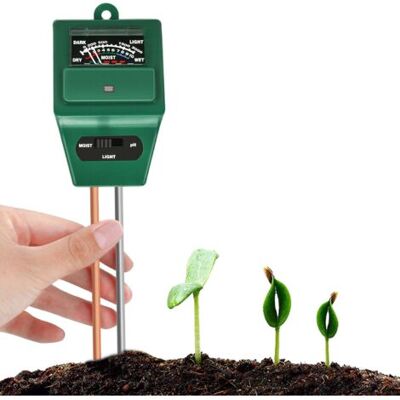 SCORPIO Testeur De Sol 3 En 1 Ph Solide, Lumière Et Testeur De Ph Acidité,soil Moisture Tester Sensor Kit,pour Fleurs/herbe/plante/jardin/ferme/pelouse (pas Besoin De Batterie) - Publicité SCORPIO Testeur De Sol 3 En 1 Ph Solide, Lumière Et Testeur De Ph Acidité,soil Moisture Tester Sensor Kit,pour Fleurs/herbe/plante/jardin/ferme/pelouse (pas Besoin De Batterie) - Publicité
