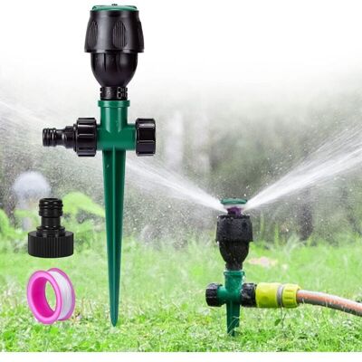 MOXIE Arroseur De Jardin, Arroseur Pour Pelouse Circulaire Automatique Arrosage Système Irrigation Rotatif À 360 Base De Pointe Arroseur Pour Gazon Pelouse Jardin - Publicité MOXIE Arroseur De Jardin, Arroseur Pour Pelouse Circulaire Automatique Arrosage Système Irrigation Rotatif À 360 Base De Pointe Arroseur Pour Gazon Pelouse Jardin - Publicité