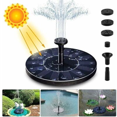 Scotch Fontaines Pour Bassins D'Agrément Fontaine Solaire Pompe, 1.4w 150l/h Pompe À Eau Solaire(70cm Maximum) + 4 Buses, Mini Pompe Solaire Pour Fontaines D'Étang Jardin Décoratives - Publicité Scotch Fontaines Pour Bassins D'Agrément Fontaine Solaire Pompe, 1.4w 150l/h Pompe À Eau Solaire(70cm Maximum) + 4 Buses, Mini Pompe Solaire Pour Fontaines D'Étang Jardin Décoratives - Publicité