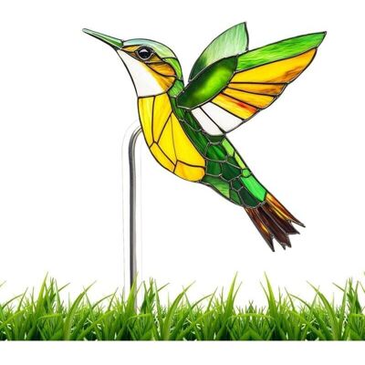 Scotch Piquet De Jardin En Acrylique Colibri Verre Teinté Décoration 2d Pour Terrasse Pelouse Parc Ou Pot - Publicité Scotch Piquet De Jardin En Acrylique Colibri Verre Teinté Décoration 2d Pour Terrasse Pelouse Parc Ou Pot - Publicité