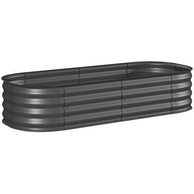 PELTOR Jardinière En Métal Avec Fond Ouvert Et Bords Sécurisés – Idéale Pour Jardin, Terrasse – Dimensions : L 150x P62 X H 30 Cm Noir - Publicité PELTOR Jardinière En Métal Avec Fond Ouvert Et Bords Sécurisés – Idéale Pour Jardin, Terrasse – Dimensions : L 150x P62 X H 30 Cm Noir - Publicité