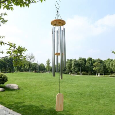 SCORPIO Carillon À Vent De Jardin, Carillons Éoliens, Carillons De Vent Pour Extérieur, Bells Carillon Éolien Cloches, ,tube En Aluminium En Bois Massif Carillons Éoliens Pour Patio Maison Décoration - Publicité SCORPIO Carillon À Vent De Jardin, Carillons Éoliens, Carillons De Vent Pour Extérieur, Bells Carillon Éolien Cloches, ,tube En Aluminium En Bois Massif Carillons Éoliens Pour Patio Maison Décoration - Publicité