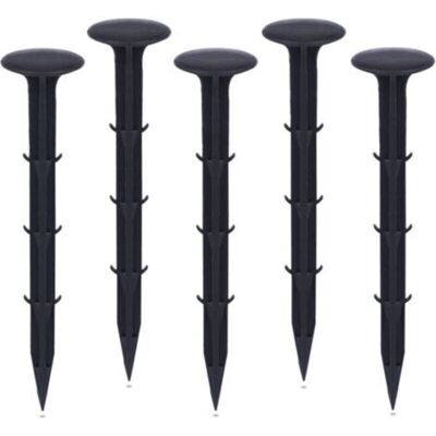 ABYSSE Plastique Piquets De Fixation De Jardin,pour Jardin Pour La Fixation Des Tissus Anti Mauvaises Herbes Protection Contre Les Uv (50 Pièces, Noir) - Publicité ABYSSE Plastique Piquets De Fixation De Jardin,pour Jardin Pour La Fixation Des Tissus Anti Mauvaises Herbes Protection Contre Les Uv (50 Pièces, Noir) - Publicité