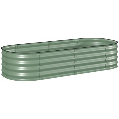 PELTOR Jardinière En Métal Avec Fond Ouvert Et Bords Sécurisés – Idéale Pour Jardin, Terrasse – Dimensions : L 150x P62 X H 30 Cm Vert - Publicité PELTOR Jardinière En Métal Avec Fond Ouvert Et Bords Sécurisés – Idéale Pour Jardin, Terrasse – Dimensions : L 150x P62 X H 30 Cm Vert - Publicité