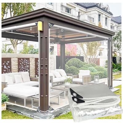 Melissa Houhence – Bâche De Protection Transparente 1.2m X 2.9m – Imperméable 0.35mm – Œillets Tous Les 50cm – Pour Protection De Mobilier Et Plantes - Publicité Melissa Houhence – Bâche De Protection Transparente 1.2m X 2.9m – Imperméable 0.35mm – Œillets Tous Les 50cm – Pour Protection De Mobilier Et Plantes - Publicité