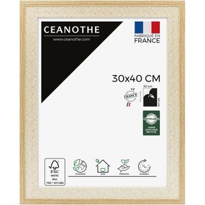 Ceanothe - Cadre Photo Brut et cannage 30x40 cm et 40x30 cm - Convient au A4 - Cadre pour photo 30x40 cm – Fabriqué en France – Cadre Photo Palma - Publicité