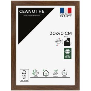 Ceanothe - Cadre Photo Marron 30x40 cm et 40x30 cm - Convient au A4 – Cadre pour Photo 30x40 cm, Affiche ou Poster - Cadre Photo Eternel Marron 30x40 - Publicité