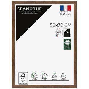 CEANOTHE Cadre Photo Marron 50x70 cm et 70x50 cm - Convient au A2 – Cadre pour Photo 50x70 cm, Affiche ou Poster - Cadre Photo Eternel Marron 50x70 cm - Publicité