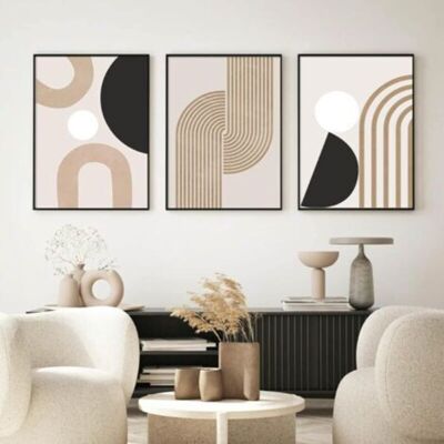 OEM 30x40cmx3pcs Sans Cadre Minimaliste Tableaux Abstraite Ligne Affiches Géométrique Murale Art Toile Tableau Peinture Salon Moderne Intérieur Decoration - Publicité OEM 30x40cmx3pcs Sans Cadre Minimaliste Tableaux Abstraite Ligne Affiches Géométrique Murale Art Toile Tableau Peinture Salon Moderne Intérieur Decoration - Publicité