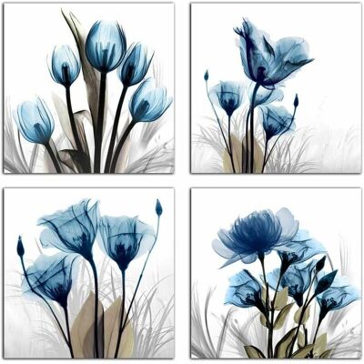 OEM Impression Sur Toile En 4 Pièces Tableau Décoration Murale 30 X 30 Cm Peinture De Modèle D'Art Décorative En Pour La Maison Salon Chambre Cuisine Bureau - Versailles(tulipe) - Publicité OEM Impression Sur Toile En 4 Pièces Tableau Décoration Murale 30 X 30 Cm Peinture De Modèle D'Art Décorative En Pour La Maison Salon Chambre Cuisine Bureau - Versailles(tulipe) - Publicité