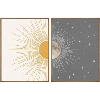 OEM Décoration Murale Sun Moon Boho, Affiches Célestes, Imprimés Modernes Du Milieu Du Siècle Pour L'Art Mural, Décoration Murale Pour Chambre À Coucher - Publicité OEM Décoration Murale Sun Moon Boho, Affiches Célestes, Imprimés Modernes Du Milieu Du Siècle Pour L'Art Mural, Décoration Murale Pour Chambre À Coucher - Publicité