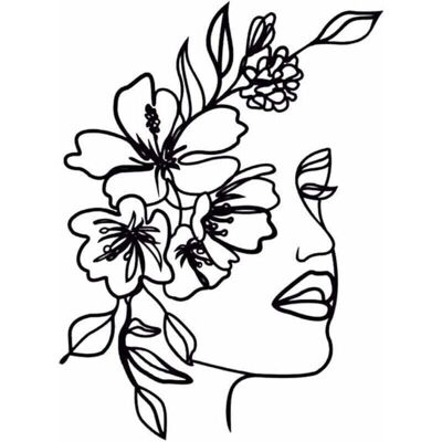 OEM Art Mural Abstrait En Métal Pour Femme - Silhouette Minimaliste - , Xu,peinture Décorative En Fer Forgé - Décoration Murale Noir 30x40.4cm --crezuo - Publicité OEM Art Mural Abstrait En Métal Pour Femme - Silhouette Minimaliste - , Xu,peinture Décorative En Fer Forgé - Décoration Murale Noir 30x40.4cm --crezuo - Publicité