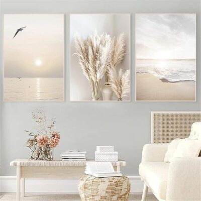 Ccykxalot De 3 Posters Muraux, Élégants, Pour Salon, Chambre, Sans Cadre Photo, Motif De Coucher De Soleil Et Plage, 30 X 40 Cm - Publicité Ccykxalot De 3 Posters Muraux, Élégants, Pour Salon, Chambre, Sans Cadre Photo, Motif De Coucher De Soleil Et Plage, 30 X 40 Cm - Publicité