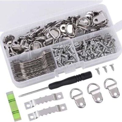 OEM 251 Pcs Argent Crochet Tableau + Tournevis Accroche Tableau Mural Fixation Cadre En Dent De Scie Crochet Tableau À Visser Invisible Fixation Tableau Triangulaire Pour Miroir Cadre Photo Horloge Toile- - Publicité OEM 251 Pcs Argent Crochet Tableau + Tournevis Accroche Tableau Mural Fixation Cadre En Dent De Scie Crochet Tableau À Visser Invisible Fixation Tableau Triangulaire Pour Miroir Cadre Photo Horloge Toile- - Publicité