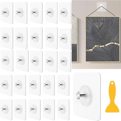 FANGMEDIA 26pcs Accroche Tableau Sans Percer, Fixation Cadre Adhesif Murale Attache Languette Accroche Tableau Crochet Cadre Pour Accroche Cadres Photo, Décoratives, Art Mural - Publicité FANGMEDIA 26pcs Accroche Tableau Sans Percer, Fixation Cadre Adhesif Murale Attache Languette Accroche Tableau Crochet Cadre Pour Accroche Cadres Photo, Décoratives, Art Mural - Publicité