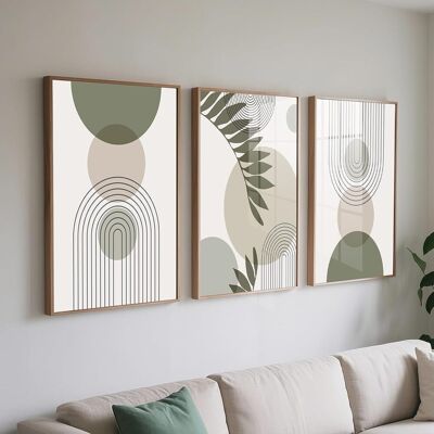 Ccykxalot De 3 Tableau Décoration Murale Vert Sauge 40x50 Cm – Affiche Moderne Sans Cadre Pour Salon, Chambre, Salle De Bain – Toile Déco Bohème Maison - Publicité Ccykxalot De 3 Tableau Décoration Murale Vert Sauge 40x50 Cm – Affiche Moderne Sans Cadre Pour Salon, Chambre, Salle De Bain – Toile Déco Bohème Maison - Publicité