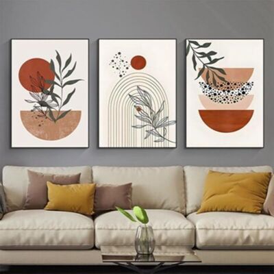 OEM Lot De 3 Posters - Style Bohème - Plante Esthétique - Art Abstrait Moderne - Tableau Mural - Décoration Bohème - Sans Cadre - Poster 09, 30 X 40 Cm - Publicité OEM Lot De 3 Posters - Style Bohème - Plante Esthétique - Art Abstrait Moderne - Tableau Mural - Décoration Bohème - Sans Cadre - Poster 09, 30 X 40 Cm - Publicité