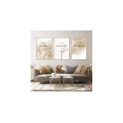OEM Set De 3 Affiche Fleurs Doré Tableaux Islamique Calligraphie Citation Posters 40x50 Toile Peinte Decoration Murale Sans Cadre - Publicité OEM Set De 3 Affiche Fleurs Doré Tableaux Islamique Calligraphie Citation Posters 40x50 Toile Peinte Decoration Murale Sans Cadre - Publicité