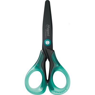 Maped - Ciseaux Sensoft + 13 Cm Enfant - Scolaires Pour École, Primaire Ou Maternelle - Lames Titanium 3x Plus Résistantes - Ann - Publicité Maped - Ciseaux Sensoft + 13 Cm Enfant - Scolaires Pour École, Primaire Ou Maternelle - Lames Titanium 3x Plus Résistantes - Ann - Publicité