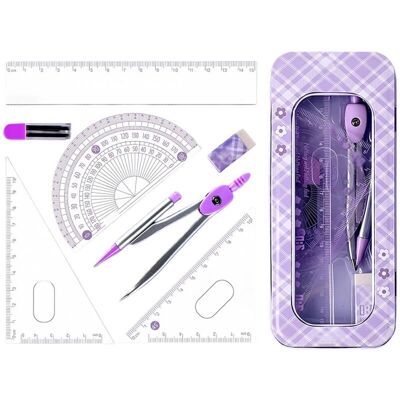 MIZUBATH Kit Geometrie,compas Géométrie,ensembles De Géométrie Dessin Compas, Règle De Dessin Géométrique - Publicité MIZUBATH Kit Geometrie,compas Géométrie,ensembles De Géométrie Dessin Compas, Règle De Dessin Géométrique - Publicité