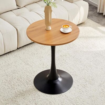 OEM Runder 60cm Beistelltisch / Kleiner Esstisch Aus Mdf: Tischplatte Mit Hochwertiger Thermoform-technologie, Holzmaserungs-optik, Schwarzer Stützfuß – Perfekt Für Europäische Wohnräume. Publicité OEM Runder 60cm Beistelltisch / Kleiner Esstisch Aus Mdf: Tischplatte Mit Hochwertiger Thermoform-technologie, Holzmaserungs-optik, Schwarzer Stützfuß – Perfekt Für Europäische Wohnräume. Publicité