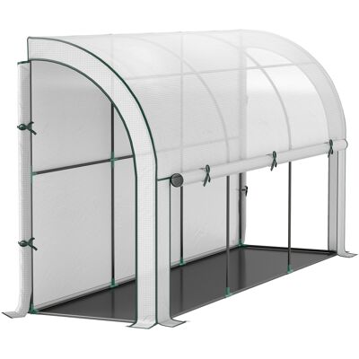 OEM Gewächshaus Mit Rolltür, Winterfest Foliengewächshaus Aus Stahl, Treibhaus Für Balkon, Garten, Tomatenhaus Mit Uv Schutz 300x80x157cm Tomatengewächshaus Für Gemüse Blumen Pflanzen Weiß - Publicité OEM Gewächshaus Mit Rolltür, Winterfest Foliengewächshaus Aus Stahl, Treibhaus Für Balkon, Garten, Tomatenhaus Mit Uv Schutz 300x80x157cm Tomatengewächshaus Für Gemüse Blumen Pflanzen Weiß - Publicité