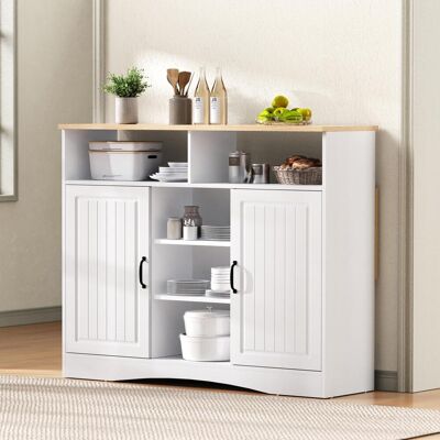 OEM Kücheninsel Auf Rollen, Ausziehbarer Essbereich Kücheninsel Mit Stühlen, Sideboard Mit Großzügigem Stauraum, Ideal Für Küche Und Esszimmer Als Sideboard (weiß) - Publicité OEM Kücheninsel Auf Rollen, Ausziehbarer Essbereich Kücheninsel Mit Stühlen, Sideboard Mit Großzügigem Stauraum, Ideal Für Küche Und Esszimmer Als Sideboard (weiß) - Publicité