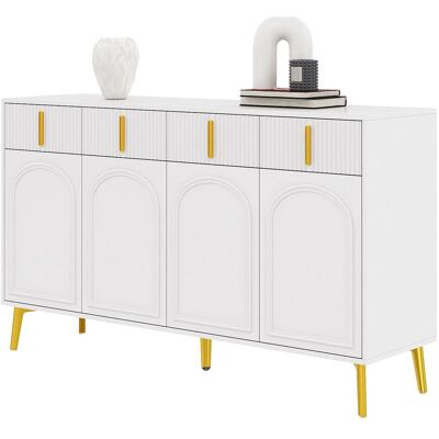 OEM Sideboard Mit Goldenen Griffen Und Beinen, 4 Türen, 4 Schubladen, Mit Herausnehmbarem Laminat, Geeignet Für Wohn- Und Esszimmer, 14037,882 Cm. Publicité OEM Sideboard Mit Goldenen Griffen Und Beinen, 4 Türen, 4 Schubladen, Mit Herausnehmbarem Laminat, Geeignet Für Wohn- Und Esszimmer, 14037,882 Cm. Publicité