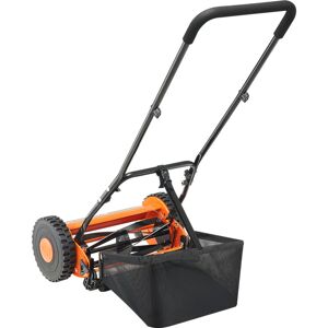 Mophorn Tondeuse À Gazon Manuelle, Largeur De Coupe 350 Mm, 5 Lames En Acier, Sans Moteur, Hauteur De Coupe Ajustable De 15 À 45 Mm, Équipée D'Un Bac De Ramassage, Idéale Pour Pelouses, Allées - Publicité Mophorn Tondeuse À Gazon Manuelle, Largeur De Coupe 350 Mm, 5 Lames En Acier, Sans Moteur, Hauteur De Coupe Ajustable De 15 À 45 Mm, Équipée D'Un Bac De Ramassage, Idéale Pour Pelouses, Allées - Publicité