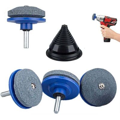 Scotch Lot De 4 Aiguiseurs Universels Lame Tondeuse Gazon Avec Affûteur Équilibrage Pour Perceuse Jardin Cour - Publicité Scotch Lot De 4 Aiguiseurs Universels Lame Tondeuse Gazon Avec Affûteur Équilibrage Pour Perceuse Jardin Cour - Publicité