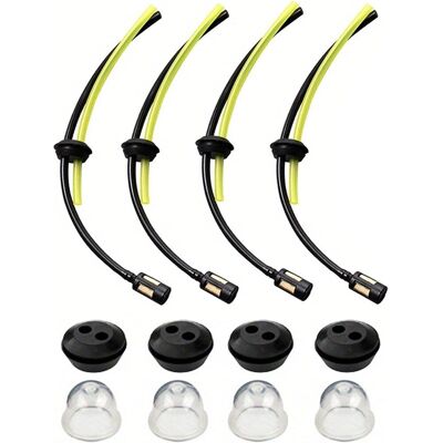 GRASSLIN 4pcs Kit Filtre À Essence, Tuyau Pvc, Ampoule Caoutchouc, Joint Réservoir, Débroussailleuse Tondeuse - Publicité GRASSLIN 4pcs Kit Filtre À Essence, Tuyau Pvc, Ampoule Caoutchouc, Joint Réservoir, Débroussailleuse Tondeuse - Publicité
