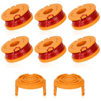 URSUS Bobine De Rechange Pour Tondeuse À Gazon Worx Wa0010/wa6531, Compatible Avec Worx Wa0010, Capuchon D'Alimentation Pour Cordon De Désherbeur Automatique, Cordon De Tondeuse À Gazon Sans Fil, Lot De 6 + - Publicité URSUS Bobine De Rechange Pour Tondeuse À Gazon Worx Wa0010/wa6531, Compatible Avec Worx Wa0010, Capuchon D'Alimentation Pour Cordon De Désherbeur Automatique, Cordon De Tondeuse À Gazon Sans Fil, Lot De 6 + - Publicité