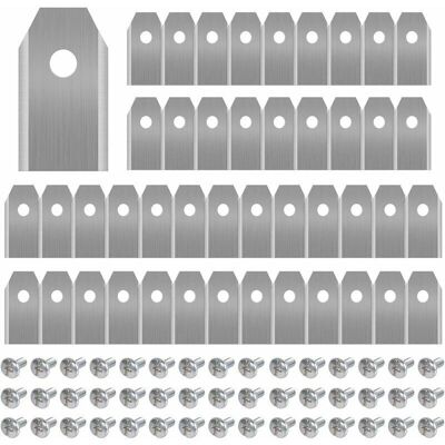 Scotch Lame De Tondeuse En Titane 45 X 0.75mm – Compatible Husqvarna, Gardena, Yardforce – 45 Vis Incluses – Lames De Rechange Pour Modèles 105, 310, 315 - Publicité Scotch Lame De Tondeuse En Titane 45 X 0.75mm – Compatible Husqvarna, Gardena, Yardforce – 45 Vis Incluses – Lames De Rechange Pour Modèles 105, 310, 315 - Publicité