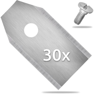 Melissa 30 Lames De Rechange Pour Husqvarna Automower Robot Tondeuse 0,6 Mm - Publicité Melissa 30 Lames De Rechange Pour Husqvarna Automower Robot Tondeuse 0,6 Mm - Publicité