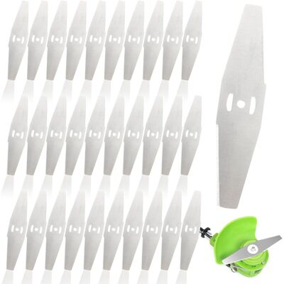 GRASSLIN 30 Lames Désherbeuse, Acier, 150 Mm, Trou 5 Mm, Pour Tondeuse 24v 36v - Publicité GRASSLIN 30 Lames Désherbeuse, Acier, 150 Mm, Trou 5 Mm, Pour Tondeuse 24v 36v - Publicité