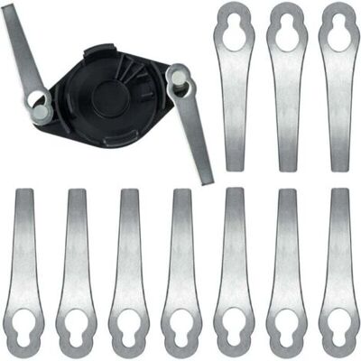 ABYSSE Lames De Coupe-herbe, Lot De 10 Lames De Rechange En Métal Pour Coupe-herbe, Lames De Tondeuse À Gazon, Lames De Rechange Pour Coupe-herbe - Publicité ABYSSE Lames De Coupe-herbe, Lot De 10 Lames De Rechange En Métal Pour Coupe-herbe, Lames De Tondeuse À Gazon, Lames De Rechange Pour Coupe-herbe - Publicité