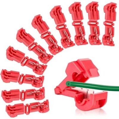 ABYSSE Lot De 20 Bornes De Raccordement Pour Robot Tondeuse - Station De Charge - Connecteur Rapide En T - Pour Tondeuse Robot Husqvarna Automower, Worx, Bosch, Gardena - Publicité ABYSSE Lot De 20 Bornes De Raccordement Pour Robot Tondeuse - Station De Charge - Connecteur Rapide En T - Pour Tondeuse Robot Husqvarna Automower, Worx, Bosch, Gardena - Publicité