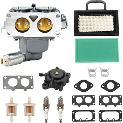 ACKERMAN 791230 Kit Carburateur Pour Briggs & Stratton 407777 20-25 Hp V-twin Engine 499804 699709 Tune Up Kit Pour John Deere Mia10632 La150 La145 La130 L120 Tondeuse À Gazon Avec Filtre À Air - Publicité ACKERMAN 791230 Kit Carburateur Pour Briggs & Stratton 407777 20-25 Hp V-twin Engine 499804 699709 Tune Up Kit Pour John Deere Mia10632 La150 La145 La130 L120 Tondeuse À Gazon Avec Filtre À Air - Publicité