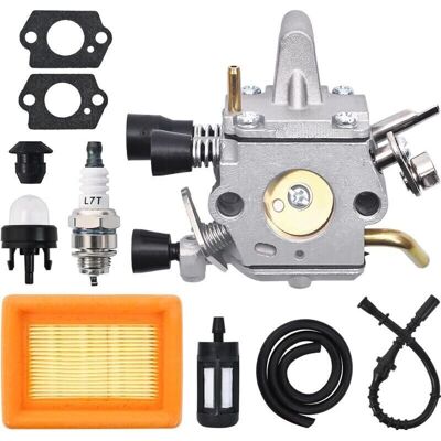 Scotch Carburateur Pour Tondeuse À Gazon Stihl Fs120, Fs200, Fs250, Fs300, Fs350, Fr350. Accessoires Pour Fs 250. Kit Carburateur Avec Filtre À Air, Joint, Bougie Et Ampoule De Démarrage - Publicité Scotch Carburateur Pour Tondeuse À Gazon Stihl Fs120, Fs200, Fs250, Fs300, Fs350, Fr350. Accessoires Pour Fs 250. Kit Carburateur Avec Filtre À Air, Joint, Bougie Et Ampoule De Démarrage - Publicité