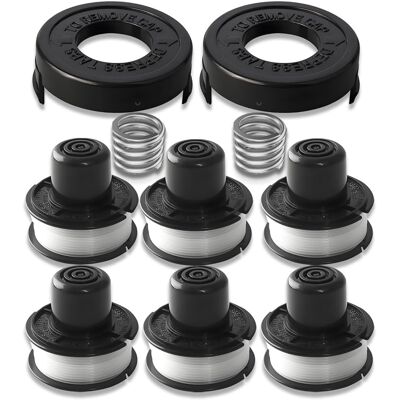 GRASSLIN 6 Bobines,2 Capuchons,bobine,ressort,ligne,tondeuse À Gazon,black & Decker Gl250 Gl310 Gl360 - Publicité GRASSLIN 6 Bobines,2 Capuchons,bobine,ressort,ligne,tondeuse À Gazon,black & Decker Gl250 Gl310 Gl360 - Publicité