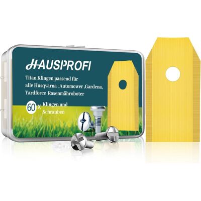 GRASSLIN 60 - Lame De Rechange - Tondeuse Robot - Acier Inoxydable Revêtu Titane - Compatible Husqvarna Gardena - Pour Pelouse Uniforme - Argent - 22x5cm - Publicité GRASSLIN 60 - Lame De Rechange - Tondeuse Robot - Acier Inoxydable Revêtu Titane - Compatible Husqvarna Gardena - Pour Pelouse Uniforme - Argent - 22x5cm - Publicité