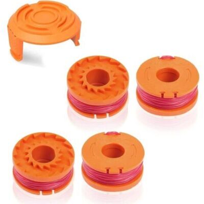 URSUS Bobine De Rechange Pour Tondeuse À Gazon Worx Wa0010/wa6531, Compatible Avec Worx Wa0010, Capuchon D'Alimentation Pour Cordon De Désherbeur Automatique, Cordon De Tondeuse À Gazon Sans Fil, Lot De 4 + - Publicité URSUS Bobine De Rechange Pour Tondeuse À Gazon Worx Wa0010/wa6531, Compatible Avec Worx Wa0010, Capuchon D'Alimentation Pour Cordon De Désherbeur Automatique, Cordon De Tondeuse À Gazon Sans Fil, Lot De 4 + - Publicité