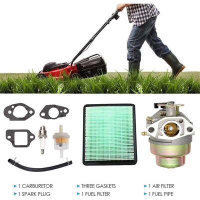ACKERMAN Kit De Carburateur De Tondeuse À Gazon Pour Honda Gcv135 Gcv160 Gc135 Gc160 Hrb216 Hrt216 Carb Grass Trimemer Patins De Remplacement Avec Filtre À Air Filtre À Carburant - Publicité ACKERMAN Kit De Carburateur De Tondeuse À Gazon Pour Honda Gcv135 Gcv160 Gc135 Gc160 Hrb216 Hrt216 Carb Grass Trimemer Patins De Remplacement Avec Filtre À Air Filtre À Carburant - Publicité