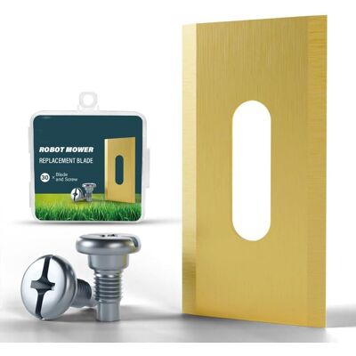 GRASSLIN 30 Lames De Tondeuse Robot,acier Inoxydable,double Lame,vis Incluses,pour Husqvarna Gardena - Publicité GRASSLIN 30 Lames De Tondeuse Robot,acier Inoxydable,double Lame,vis Incluses,pour Husqvarna Gardena - Publicité